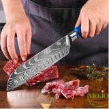 Couteau Santoku Blue Sharpen 2