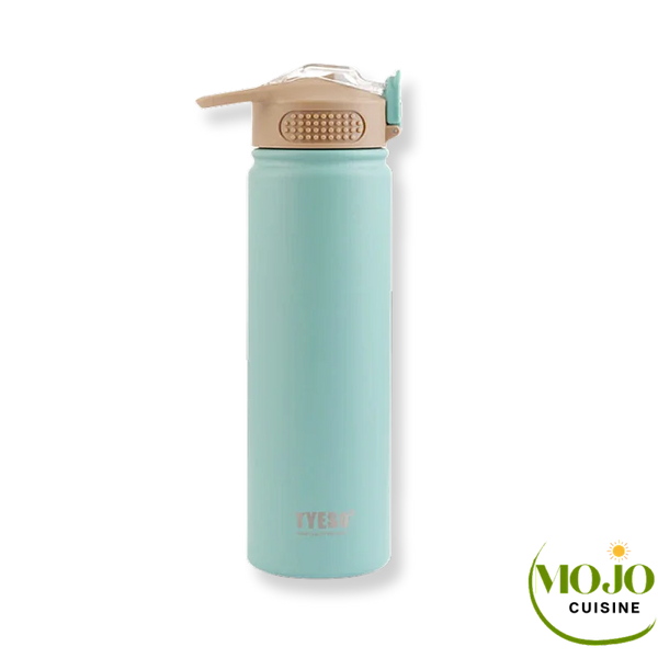 Gourde isotherme paille Bouteille 500ml Vert