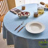 Nappe ronde Bleue Runden 4