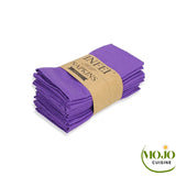 Serviettes de table en lin Violet 2