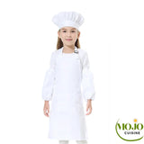 Tablier de cuisine enfant Blanc / 4 à 8 ans